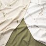 Tecido de algodão Cretone Linhas delicadas – oliva escura/branco,  thumbnail number 5