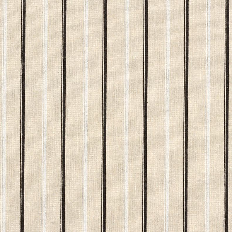 Mix de linho Riscas – amêndoa/preto,  image number 1
