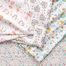 Tecido de algodão Percal Flores em corações – branco/rosa,  thumbnail number 5