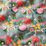 Tecido de algodão Cretone Borboletas e abelhas – eucalipto/rosa,  thumbnail number 2