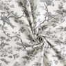 Tecido de algodão Cretone Pássaros – cinza ardósia/branco sujo,  thumbnail number 3