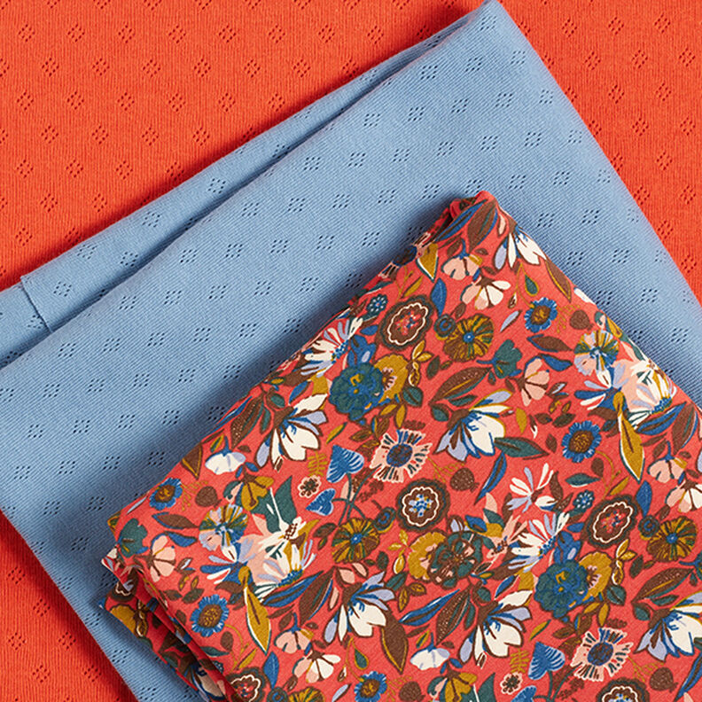 Jersey malha fina com padrão perfurado – azul,  image number 6