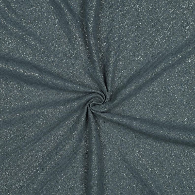 Musselina/ Tecido plissado duplo Pintas brilhantes finas | Poppy Fabrics – verde-pinheiro,  image number 1