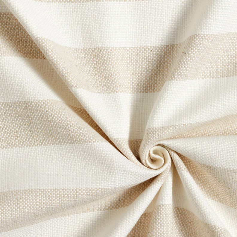 Tecido para decora&ccedil;&atilde;o Panam&aacute; Riscas grossas &ndash; bege claro/natural,  image number 3