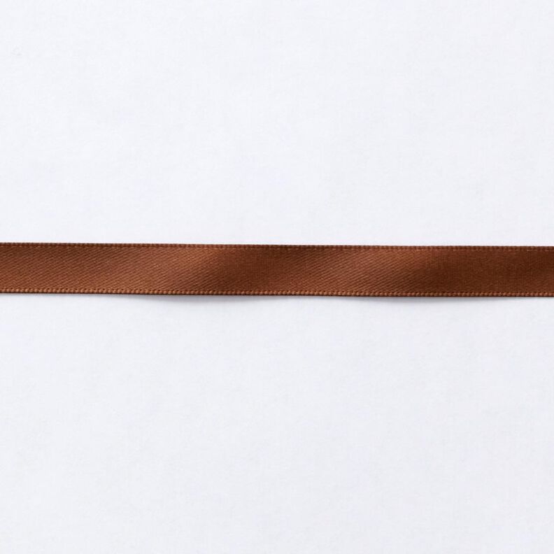 Fita de cetim [9 mm] – castanho médio,  image number 1