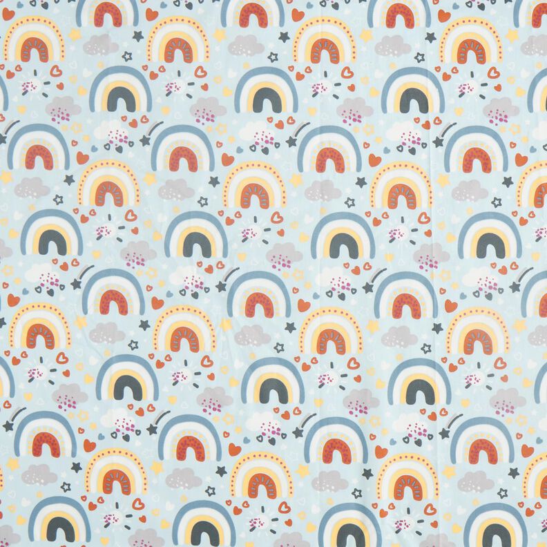 Popelina Arco-íris – azul claro,  image number 1