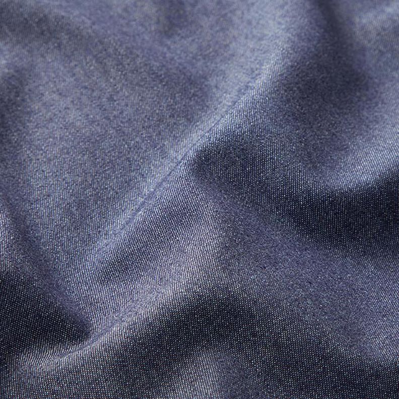 Chambray de algodão Jeanslook – azul-noite,  image number 2