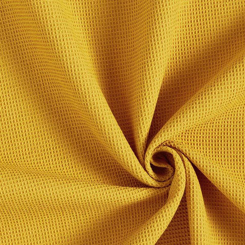 Tecido piqué em favo Mini – amarelo-caril,  image number 1