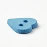 Botão de coração [Ø 15 mm] – azul brilhante,  thumbnail number 2