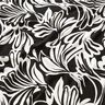 Jersey de viscose Flores abstratas – preto/marfim,  thumbnail number 2