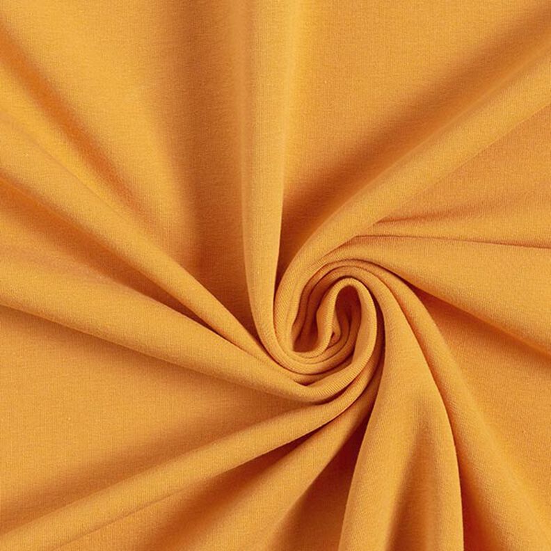 Sweat de algodão leve liso – amarelo-caril,  image number 1