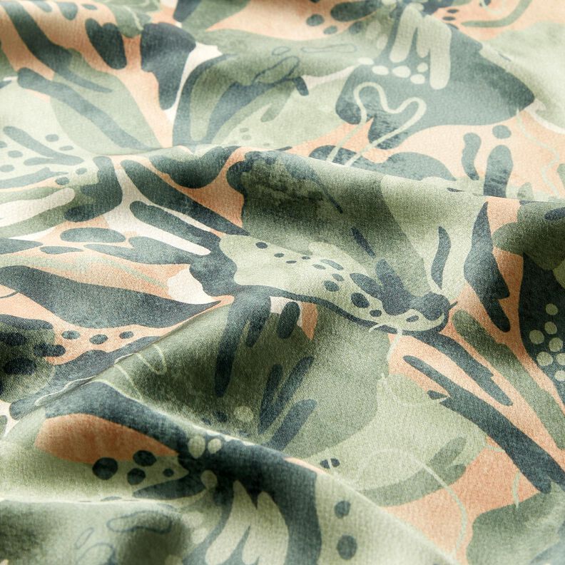 Flores marinhas em crepe acetinado – verde amarelado/bege,  image number 2