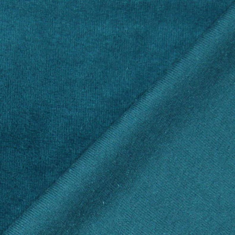 Tecido aveludado Nicki Liso – azul petróleo,  image number 3