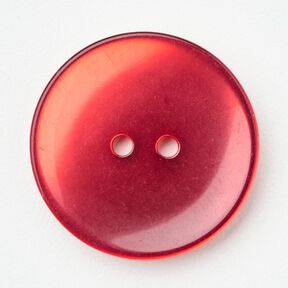 Botão de 2 furos brilhante [Ø 25 mm] – cor de malagueta, 