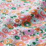 Tecido de algodão Cretone Flores multicor – branco/laranja-claro,  thumbnail number 2