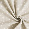 Tecido para decoração Meio linho Panamá Estrelas – natural/branco,  thumbnail number 3
