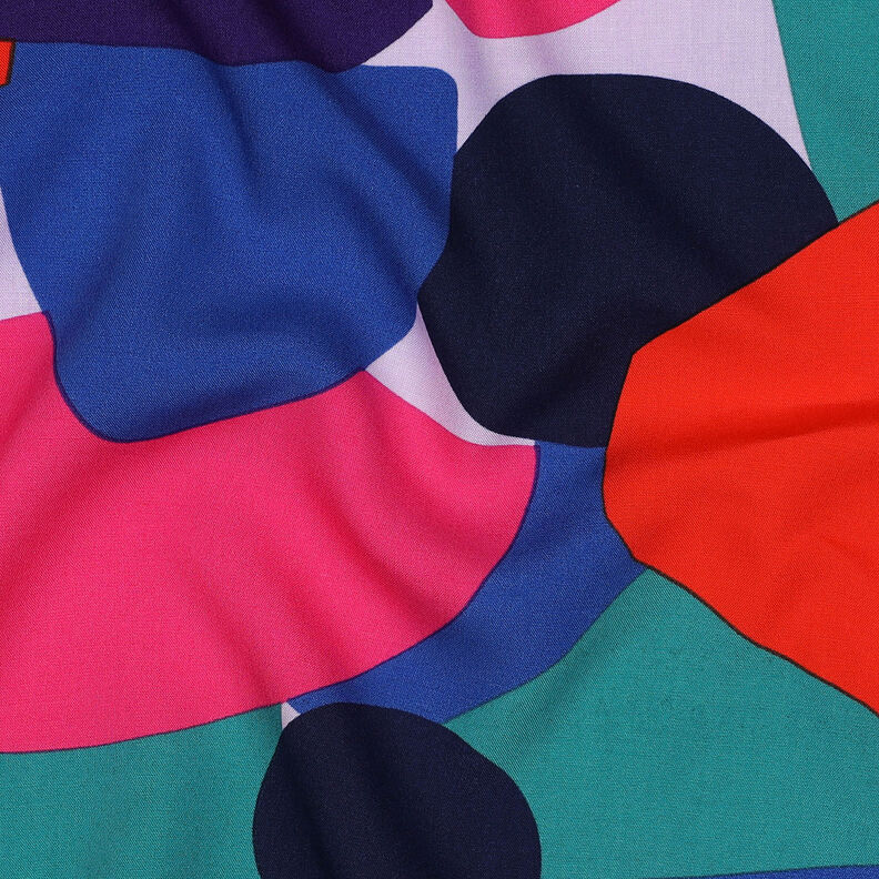 Tecido de viscose LENZING™ ECOVERO™ Rockpool | Nerida Hansen – lavanda/azul petróleo,  image number 2