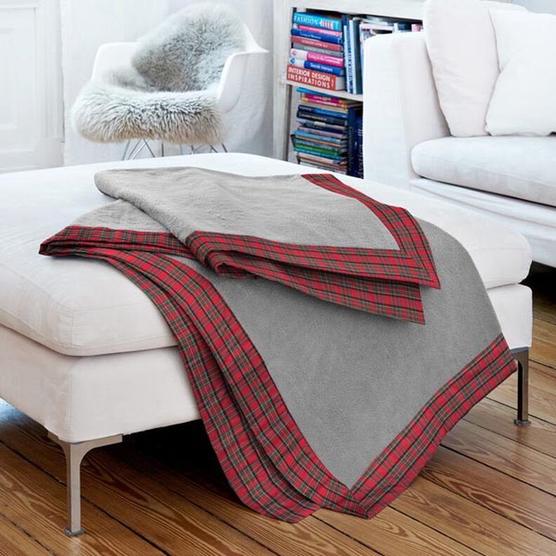 Flanela de algodão Xadrez escocês Glenside – vermelho,  image number 4