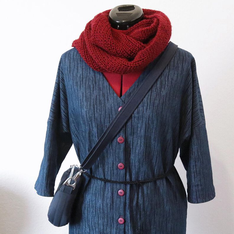 FRAU EDDA Vestido blusa, corte direito, com fila de botões e bolsos | Studio Schnittreif | XS-XXL,  image number 4