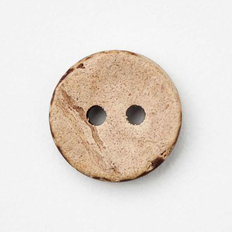 Botão de coco [Ø 13 mm] – bege/castanho escuro,  image number 1