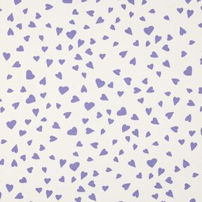 Sweat de verão Corações | Poppy Fabrics – marfim/lilás, 