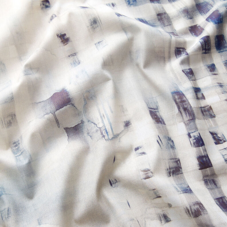 GOTS Cambraia de algodão Tecido com orla Xadrez com gradação de cor | TCC x LOOKS by Wolfgang Joop –,  image number 3