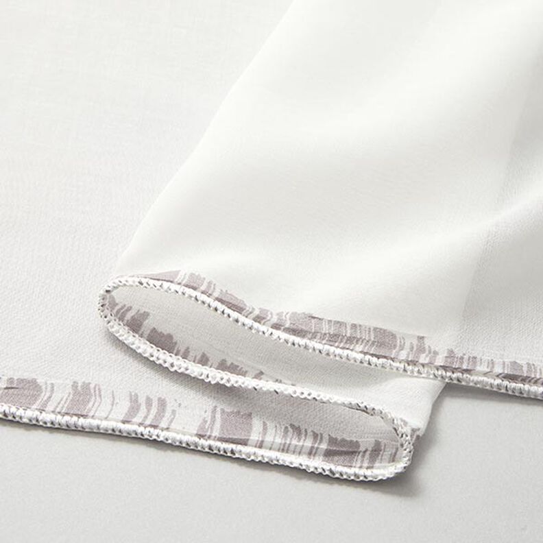 Tecido para cortinados Voile Riscas suaves 295 cm – cinzento-seda/marfim,  image number 5