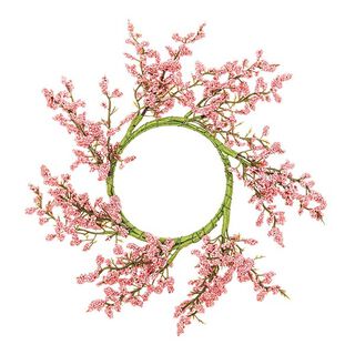 Coroa de flores Decoração com Bagas [Ø 9 cm/ 26 cm] – rosa embaçado, 