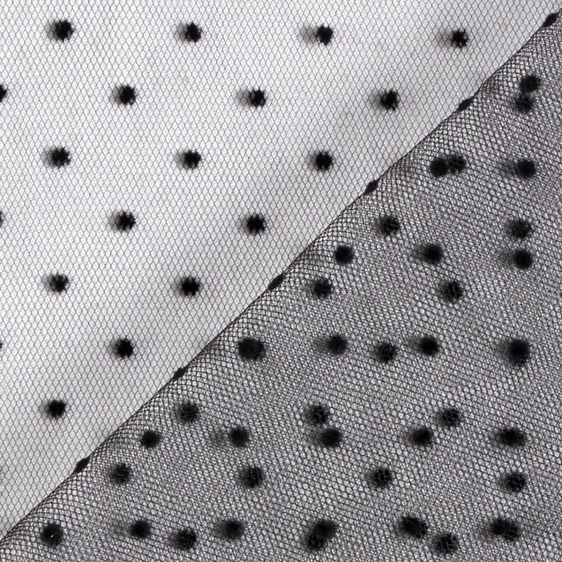 Tule Pontos de veludo – preto,  image number 4