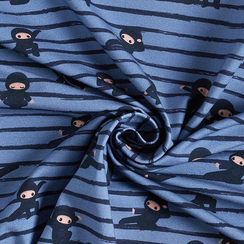 Jersey de algodão Ninjas às riscas  – cinza claro,  image number 3