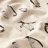 Tecido para decoração Meio linho Panamá Pinguins – natural,  thumbnail number 2