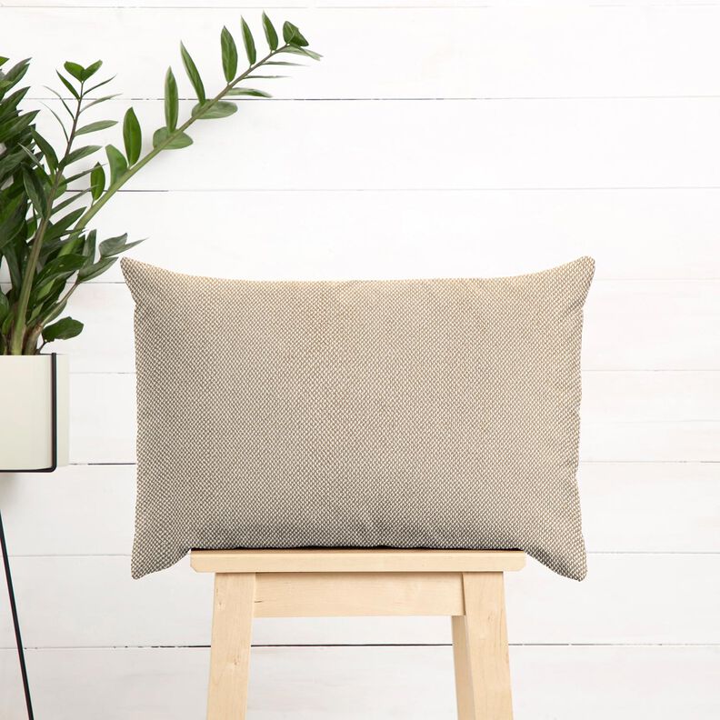 Tecido para estofos Melange macio – bege escuro,  image number 7