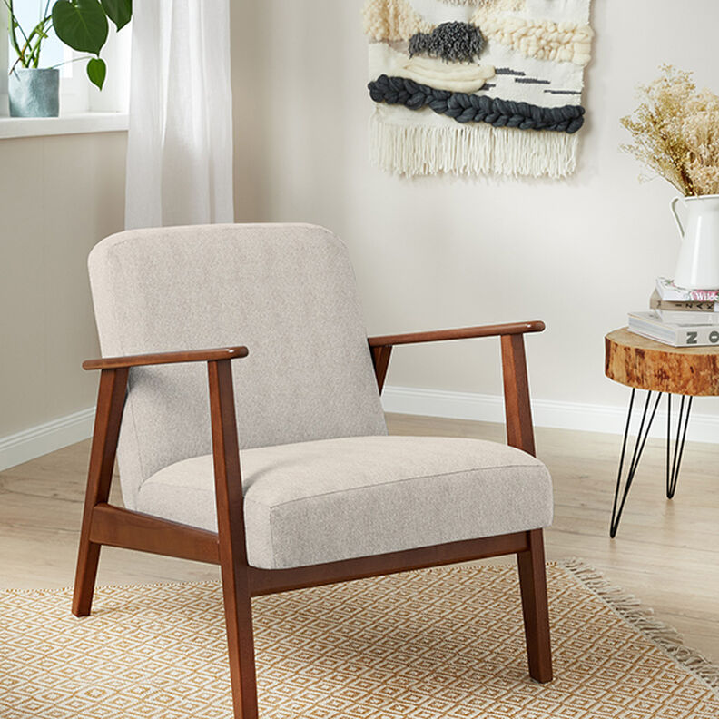 Tecido para estofos Estrutura da trama – bege claro,  image number 5