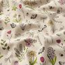 Tecido para decoração Meio linho Panamá Flores de primavera – natural/rosa,  thumbnail number 2
