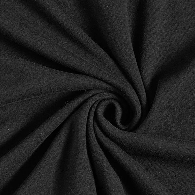 Tecido polar alpino Sweater aconchegante Liso – preto,  image number 1