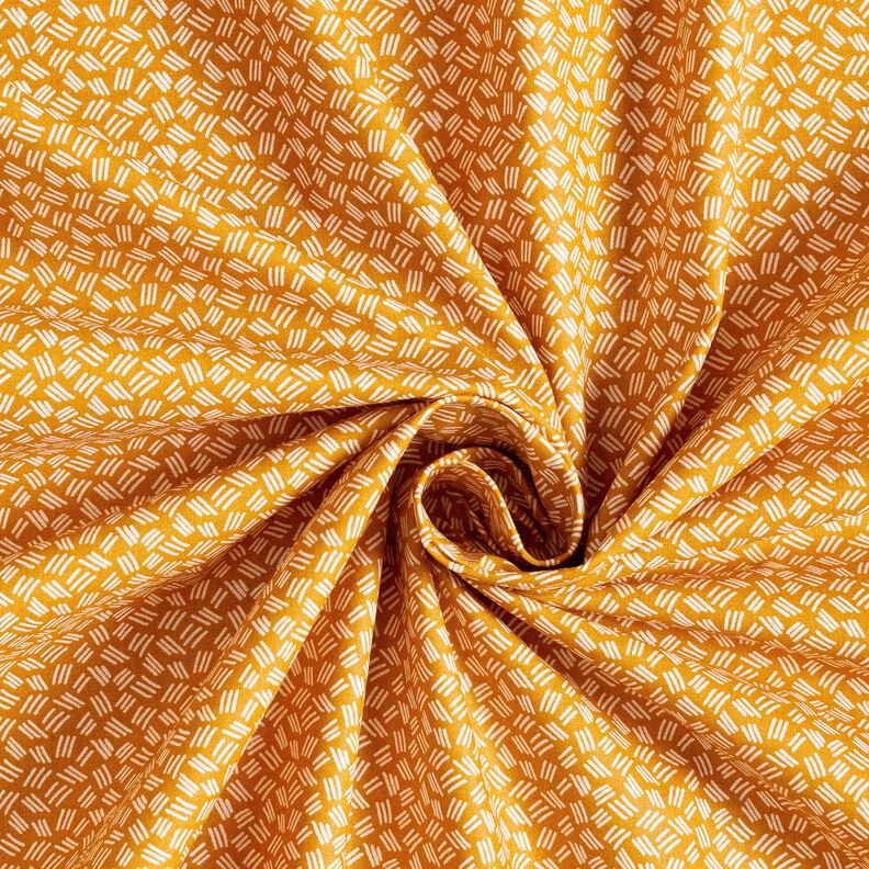 Tecido de algod&atilde;o Cretone Tra&ccedil;os pequenos &ndash; amarelo-caril,  image number 3