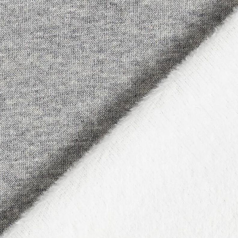 Tecido polar alpino Sweater aconchegante Liso – cinzento,  image number 5