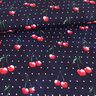 Jersey de algodão Cerejas com pintas | Glitzerpüppi – azul-marinho,  thumbnail number 2
