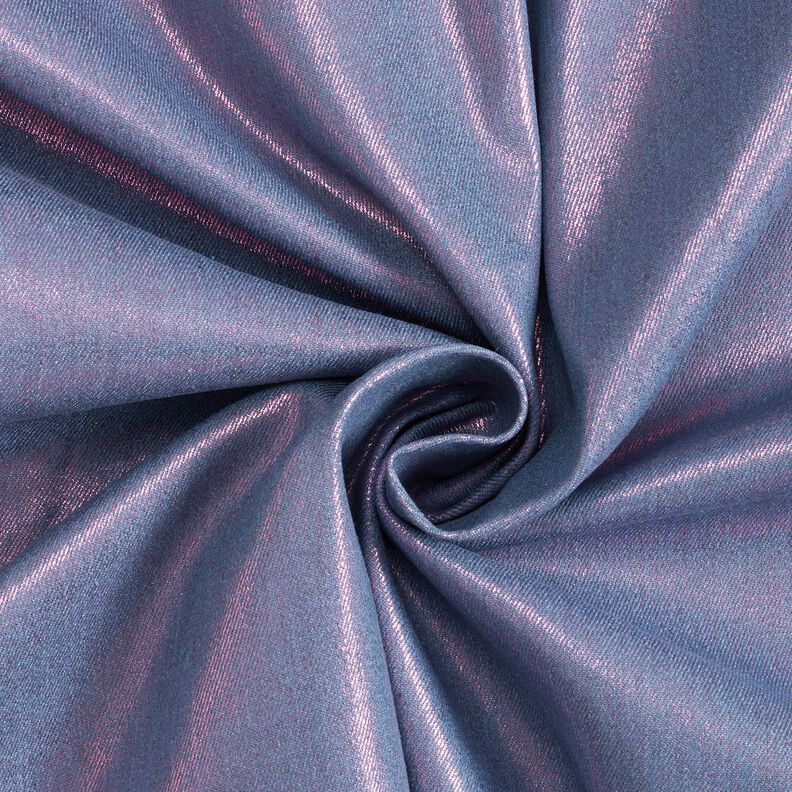 Denim Stretch Metálico – cinza claro/rosa intenso,  image number 1