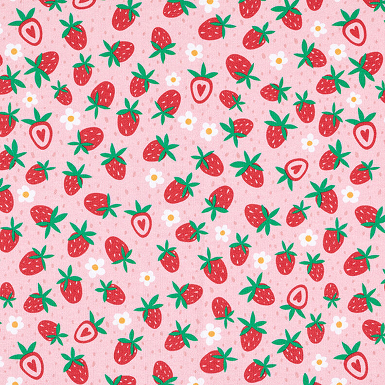 Jersey de algodão Morangos doces | PETIT CITRON – rosa,  image number 1