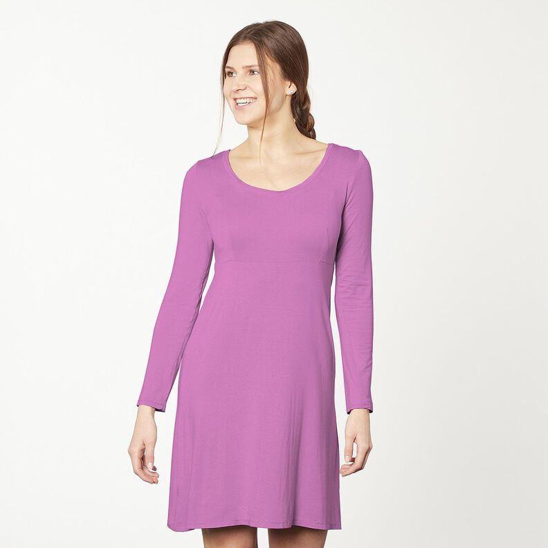 Jersey de algodão médio liso – vermelho violeta médio,  image number 10