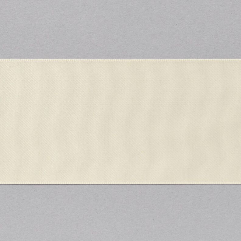 Fita de cetim [50 mm] – branco sujo,  image number 1