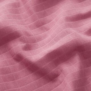 Musselina/ Tecido plissado duplo Quadrados Dupla face – rosa embaçado, 