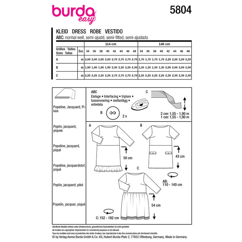 Vestir | Burda 5804 | 34-48,  image number 12