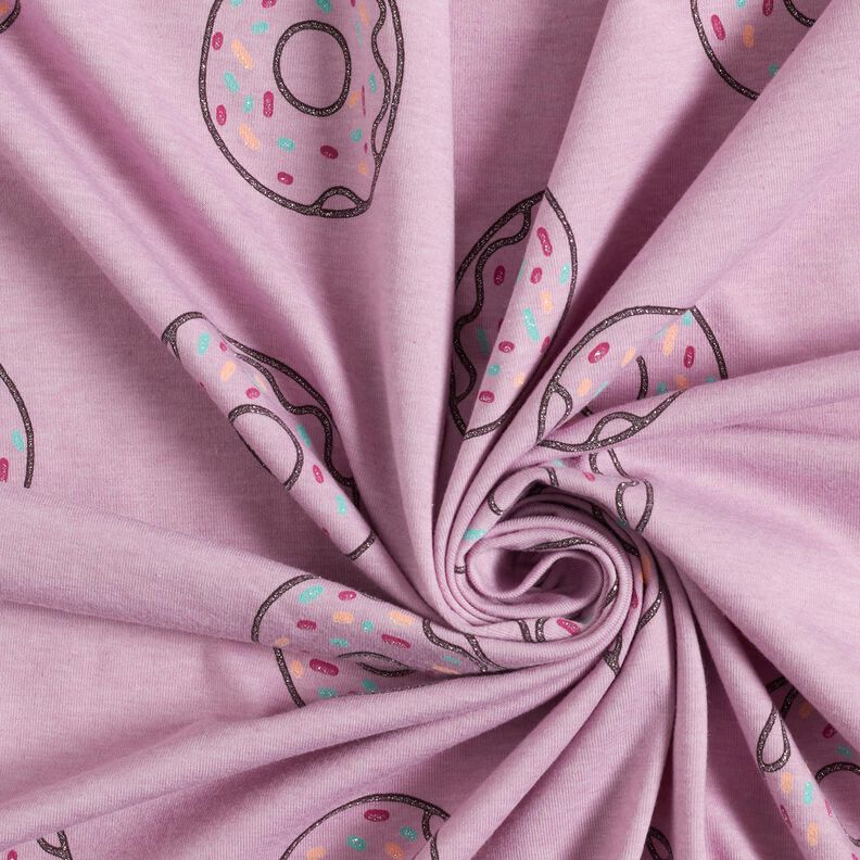 Jersey de algodão Donut Brilho | by Poppy – púrpura média,  image number 3