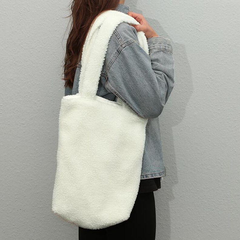 Imitação de pele de cordeiro – branco sujo,  image number 5