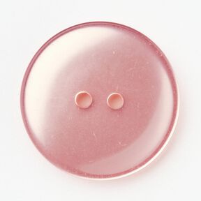 Botão de 2 furos brilhante [Ø 25 mm] – rosa, 