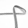 Fita de viés Xadrez Vichy com rebordo em croché [20 mm] – preto,  thumbnail number 2