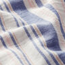 Musselina/ Tecido plissado duplo Riscas de fios tingidos | Poppy – branco/azul-marinho,  thumbnail number 2