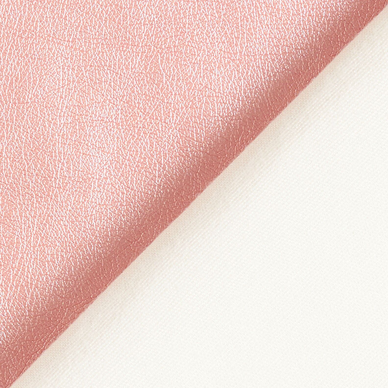 Pele sintética Brilho metálico – rosa,  image number 3